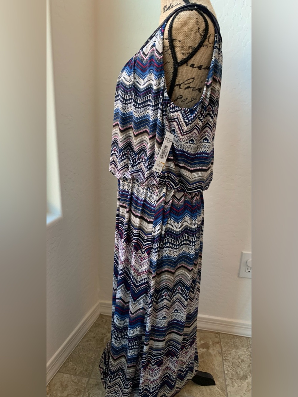 New R&M Richards Navy Women’s Dress Size 16W - Picture 5 of 13